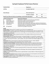 Example Of Employee Appraisal Report