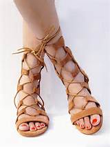 Photos of Lace Up Gladiator Sandals