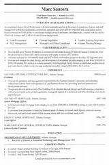 Examples Of Resumes For Construction Workers Photos