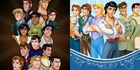 Boys with Disney Princes