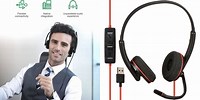 Corded Headset with USB Plug