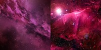 Desktop Wallpaper Outer Space Pink