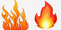 Fire Emoji Copy/Paste Outline