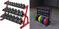 Gym Platform and Dumbell Rack