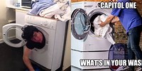 Man Sitting On Washing Machine Meme