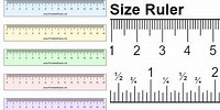 Ruler Actual Size Measurement Chart