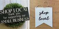 Shop Local Business Signs