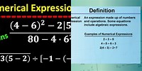 What Is Numerical Expression in Math
