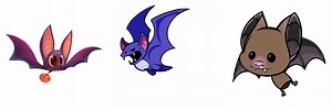 Cute Flying Bat Animation GIF