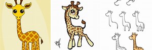 How to Draw a Cute Easy Giraffe