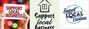 Local Supporting Business Poster Drawing