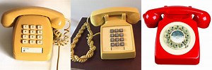 Old-Fashioned Push Button Phone
