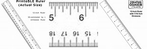 Ruler 12 Inches Actual Size Printable