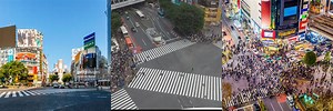 Shibuya Crossing Tokyo No People