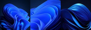 Windows 11 Blue Computer Logo Wallpaper