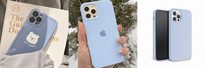 iPhone 13 Baby Blue Case with Card Holder