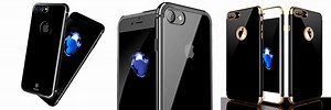 iPhone 7 Plus Jet Black with Clear Case