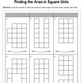 2nd Grade Summer Math Worksheets Square Units