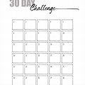 30-Day Blank Calendar Print Out