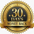 30-Day Money-Back Guarantee PNG
