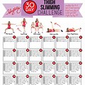 30-Day Thigh Challenge Calendar