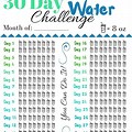30-Day Water Challenge Printable Free