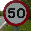 50 Mph Speed Limit Sign