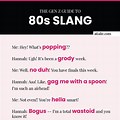 80s Sayings and Slang