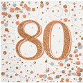 80th Birthday Paper Napkins
