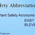Abbreviation of Safety First