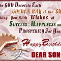 Advance Birthday Wishes for Son