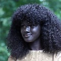 African Dark Green Woman
