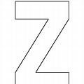 Alphabet Letter Z Template