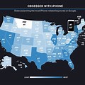 Android vs iPhone Us Map