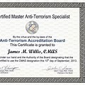 Anti-Terrorism Training Certificate