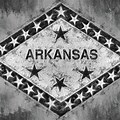Arkansas Flag Black and White