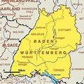 Baden Germany 1832 Map