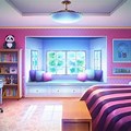 Bed Room Anime Weeb