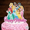 Black Disney Princess Cake Toppers