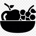 Black White Logo Fruit Apple