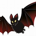Black and Red Bat Clip Art