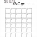 Blank 30-Day Challenge Calendar