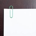 Blank Document with Paper Clip