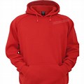 Blank Red Hoodie Front Back