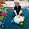 Blind Children Playing with Toys