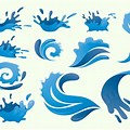 Blue Water Splash Icon