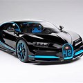 Blue and Black Bugatti Chiron