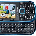 Blue and Black Samsung Keyboard Phone