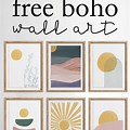 Boho Art Prints Free