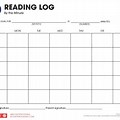 Book It Blank Monthly Reading Log
